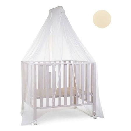 Zanzariera lettino Baby Idea 6020BG Con Asta Bianco e Beige