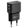 Caricabatterie Techly IPW USB 224B 12W Goobay 44951 Black