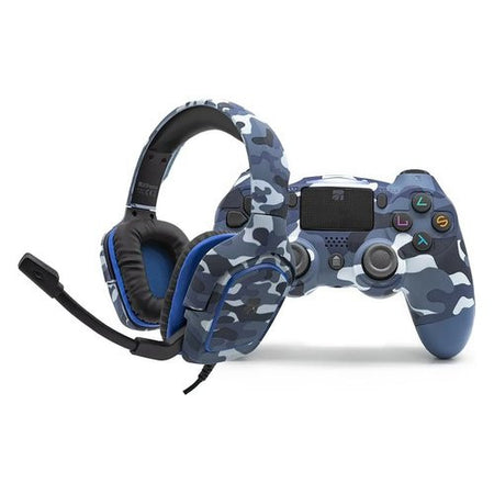 Gamepad Xtreme 90432 PLAYSTATION 4 Set Accessori Ice camo blue