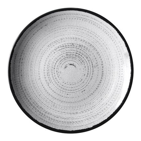 Piatto Brunner 0830027N C7X TIVOLI Dessert Bianco e Grigio