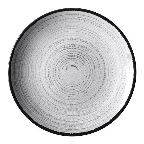 Piatto Brunner 0830027N C7X TIVOLI Dessert Bianco e Grigio