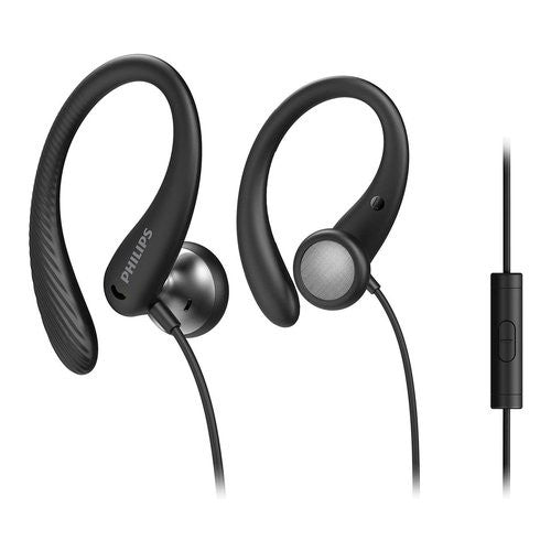 Auricolari microfono filo Philips TAA1105BK 00 GO Sports Headphones Bl
