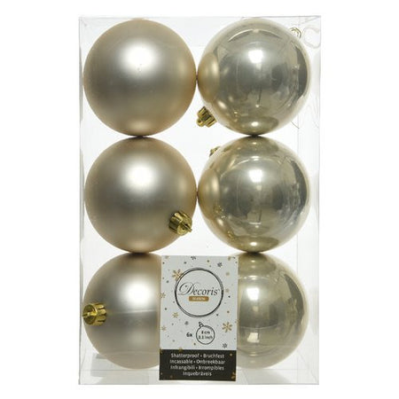 Palline albero Amicasa 9022065 Sfera Mix Pearl