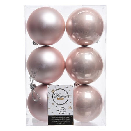 Palline albero Amicasa 9022114 Sfera Mix Blush pink