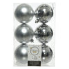 Palline albero Amicasa 9022051 Sfera Mix Silver