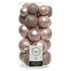 Palline albero Amicasa 9022937 Clindro Sfera Mix Blush pink