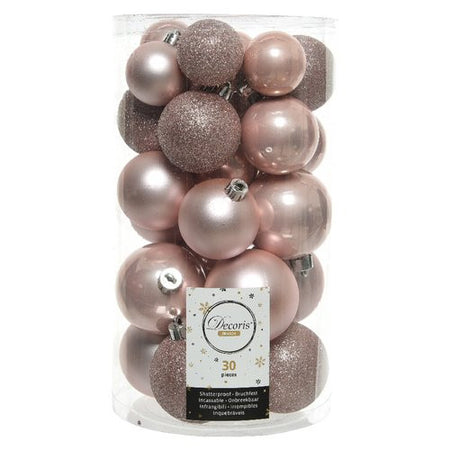 Palline albero Amicasa 9022937 Clindro Sfera Mix Blush pink