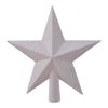 Puntale albero di natale Amicasa 9029546 Stella Glitter White iris