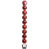 Palline albero Amicasa 9020172 Tubo Sfera Mix Red