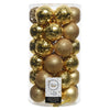 Palline albero Amicasa 9020800 Clindro Sfera Mix Gold