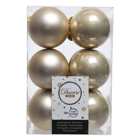 Palline albero Amicasa 9021845 Sfera Mix Pearl