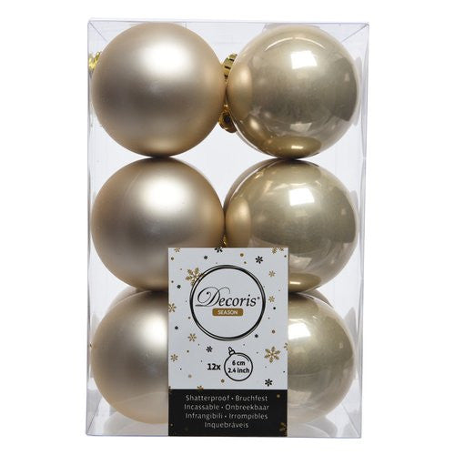 Palline albero Amicasa 9021845 Sfera Mix Pearl