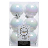 Palline albero Amicasa 9021834 Sfera Mix White iris