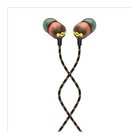 Auricolari microfono filo Marley EM JE041 RAG SMILE Jamaica Rasta