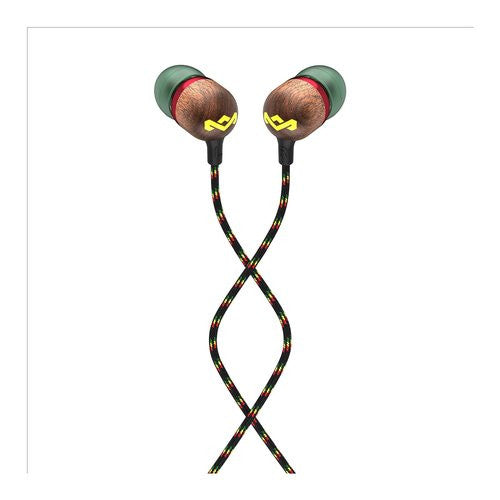 Auricolari microfono filo Marley EM JE041 RAG SMILE Jamaica Rasta