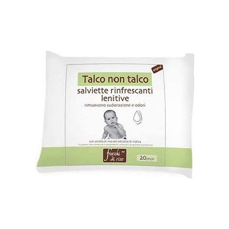 Set salviette detergenti Fiocchi di Riso 95102 Neonato Talco Non Talco