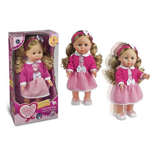 Bambola Grandi Giochi GG71010 AMORE MIO Valentina Canta e Cammina