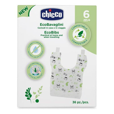 Set bavaglini Chicco 00010399000000 Monouso Compostabile