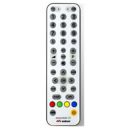 Telecomando tv Meliconi 802110 EASYCLEAN 2.1 White e Black
