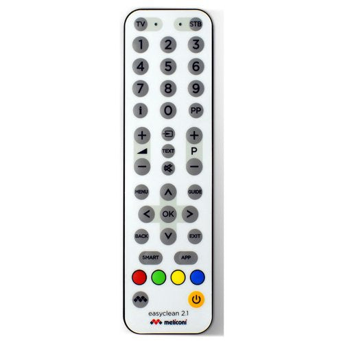 Telecomando tv Meliconi 802110 EASYCLEAN 2.1 White e Black