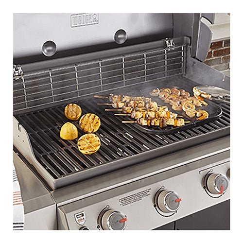 Piastra ghisa Weber 8858 Multifunzione con Griglia Nero