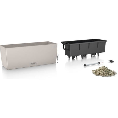 Jardiniere - Balconera colore 50 - Kit completo - Marrone sabbia - 8 L - LECHUZA