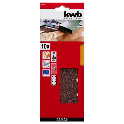 Set fogli abrasivi levigatrice Kwb 818204