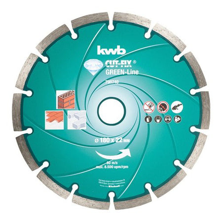 Disco diamante smerigliatrice Kwb 798740 GREEN LINE DIAMANT