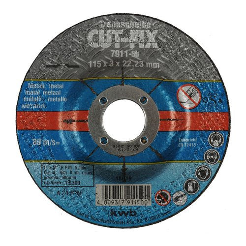 Disco taglio smerigliatrice Kwb 791950 CUT FIX Per Metallo