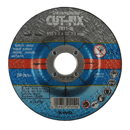 Disco taglio smerigliatrice Kwb 791150 CUT FIX Per Metallo