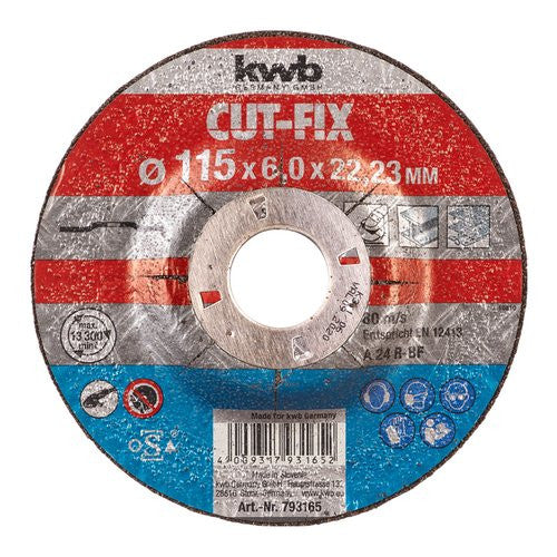 Disco abrasivo per smerigliare Kwb 793165 CUT FIX