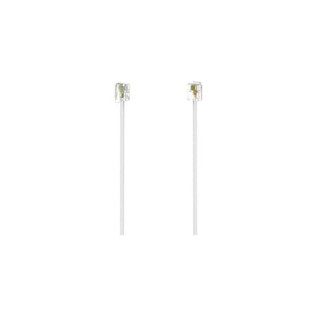 Cavo telefonico Hama 00201133 Plug 6P 4C Bianco