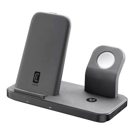 Caricabatterie Cellular Line WIRELESS3IN1IPHK TRIO CHARGER 3In1 Black