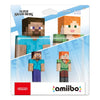 Personaggio interattivo Nintendo 10008738 AMIIBO Minecraft Steve e Ale
