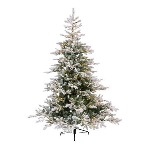 Albero Natale Amicasa 9670123 GRANDIS Con 550 Luci Led Verde innevato