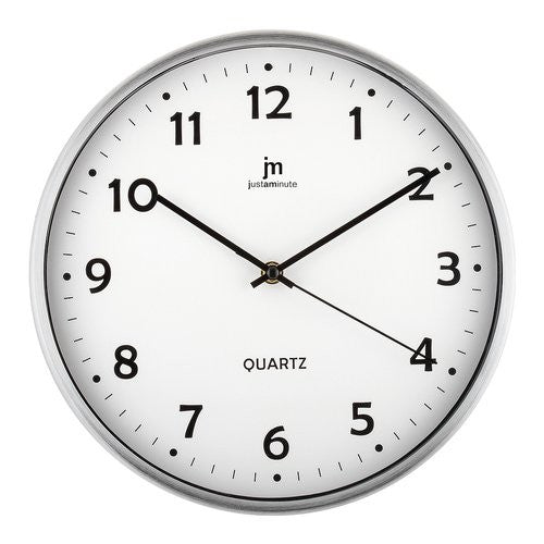 Orologio da parete Lowell 14968B JUSTAMINUTE Bianco