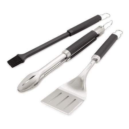 Set attrezzi barbecue Weber 6764 Precision 3 pezzi Inox e Nero