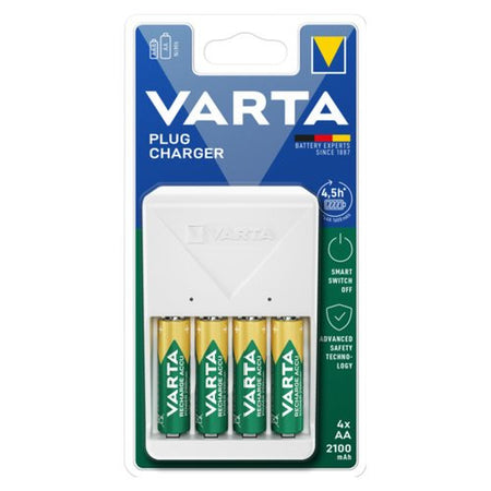 Caricabatterie Varta 57657101451 PLUG CHARGER Bianco