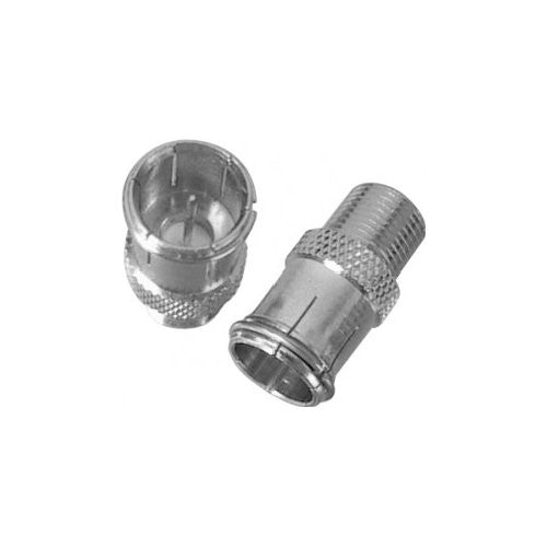 Connettore antenna Mediasat CON800 F Maschio Rapido F Femmina Silver