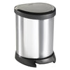 Pattumiera cucina Curver K185376KI16KK DECO BIN coperchio a pedale Sil