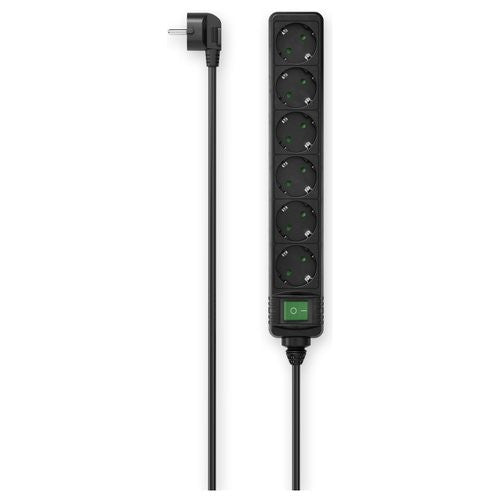 Presa filtrata Hama 00223010 Con Interrutore Black