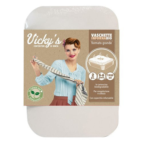 Set vaschette monouso Virinnova 3217105 INGENIO Bianco