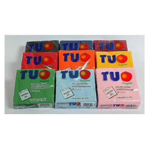 Set tovaglioli monouso Essebidue 700700LI 2 Veli Lilla