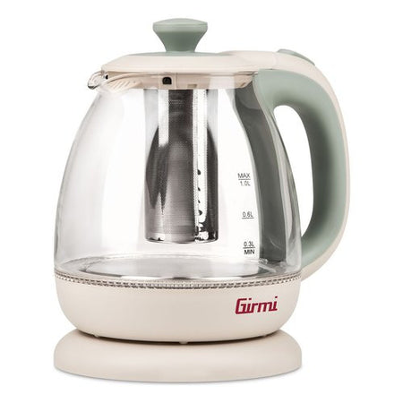 Bollitore elettrico (1L) Girmi BL4105 Tisaniera Crema e Verde