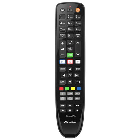 Telecomando tv Meliconi 806076 GUMBODY Personal 5+ Black