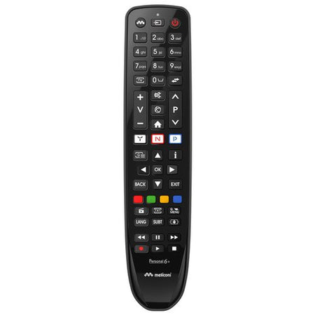 Telecomando tv Meliconi 806077 GUMBODY Personal 6+ Black