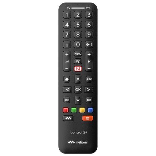 Telecomando tv Meliconi 808038 CONTROL 2+ Black