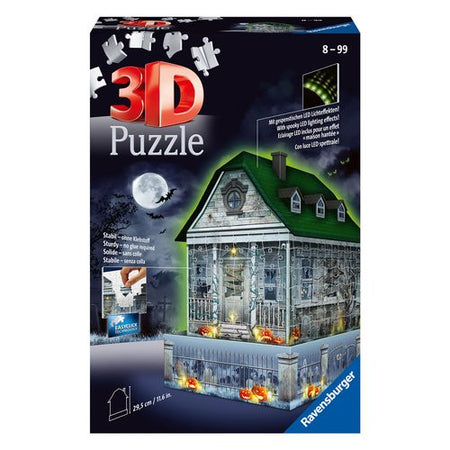 Puzzle Ravensburger 11254 3D Casa Degli Spettri con Led