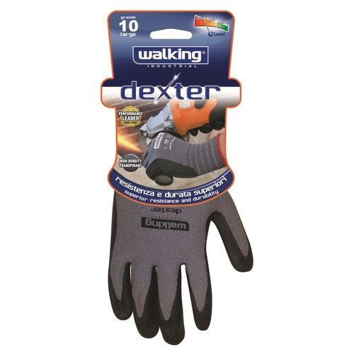 Guanti lavoro Walking 012814 DEXTER Grigio e Nero