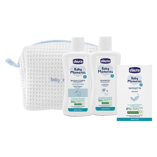 Set regalo Infanzia Chicco 00010616000000 BABY MOMENTS Beauty Zip Azzu
